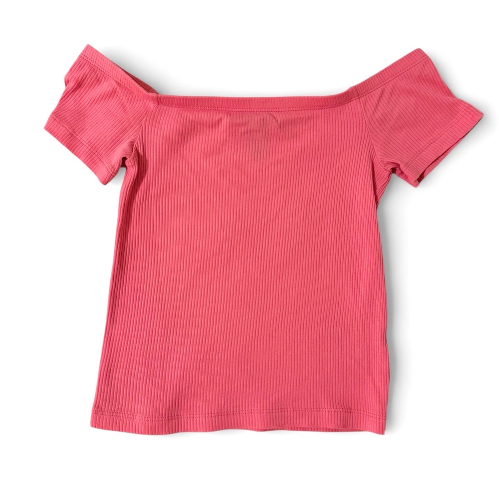 Forever 21 Vibrant Pink Ribbed Crop Top